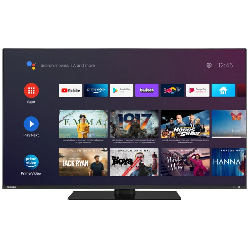43" qled smart tv toshiba 43qa2363dg, 3840x2160 4k uhd, android tv, negru 5