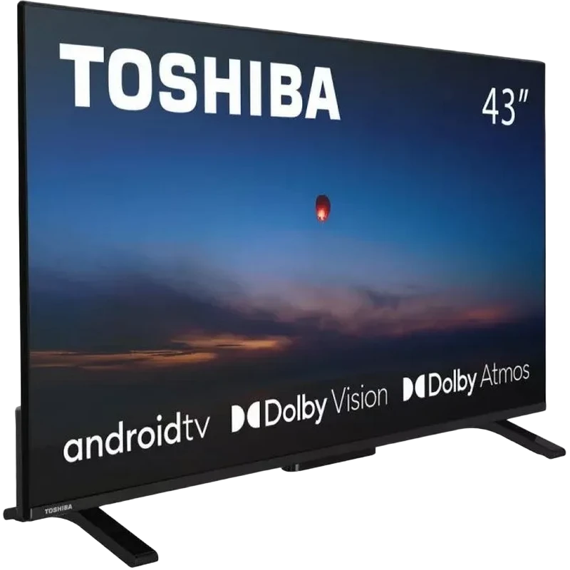 43" qled smart tv toshiba 43qa2363dg, 3840x2160 4k uhd, android tv, negru 4
