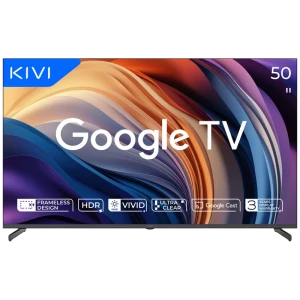 50" LED SMART Телевизор KIVI 50U710QB, 3840x2160 4K UHD, Google TV, Чёрный