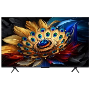 50" QLED SMART Телевизор TCL 50C655, 3840x2160 4K UHD, Google TV, Чёрный
