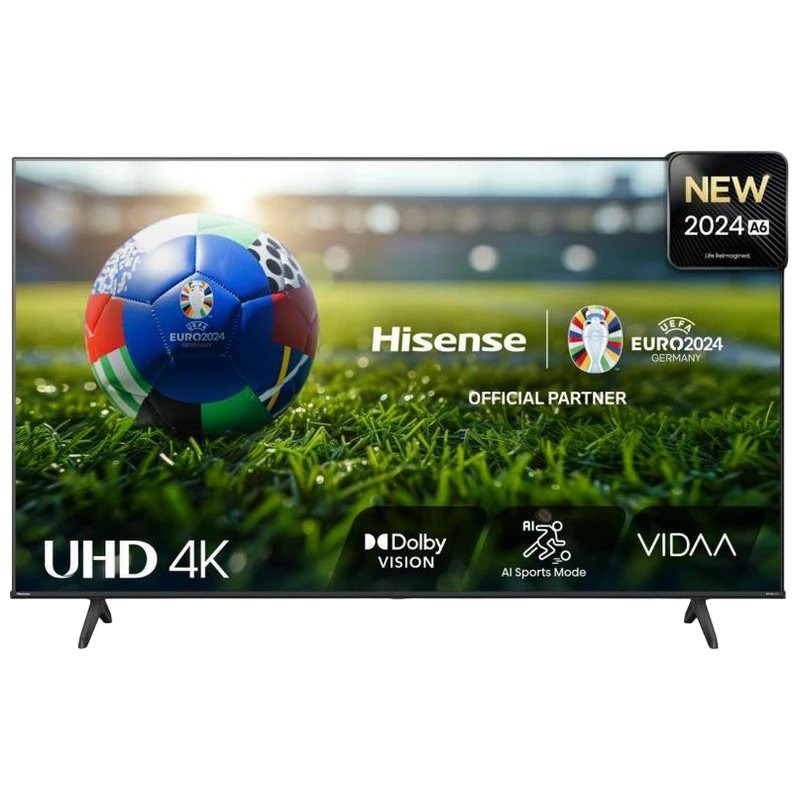 65" led smart телевизор hisense 65a6n, 3840x2160 4k uhd, vidaa u7.0, чёрный 8