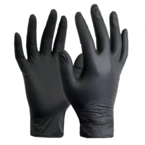 Manusi nitril de unica folosinta, black, m, 100 buc