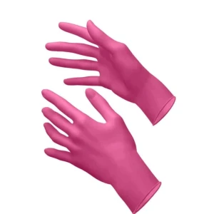 Manusi nitril de unica folosinta, pink, s, 100 buc