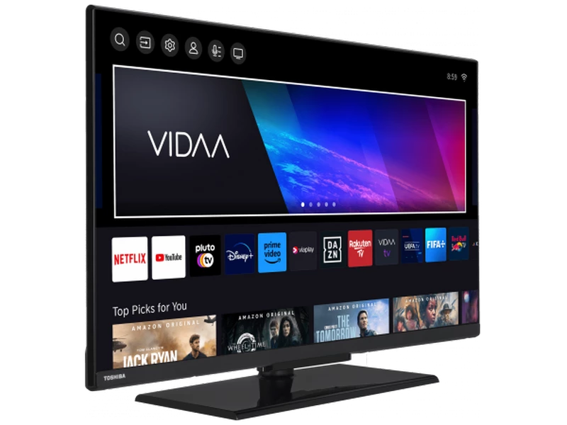 24" led smart tv toshiba 24wv3463dg, 1366x768 hd, черный 7