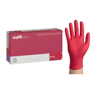 Manusi nitril de unica folosinta, berry, s, 100 buc