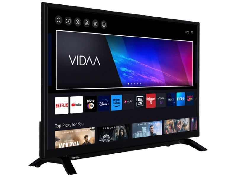 32" led smart tv toshiba 32lv2463dg, 1920x1080 fhd, vidaa u os, negru 2
