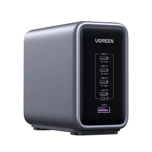 Зарядное устройство ugreen nexode pro gan 1*usb-a+4*type-c 300w cd333, черное Thumbnail 2