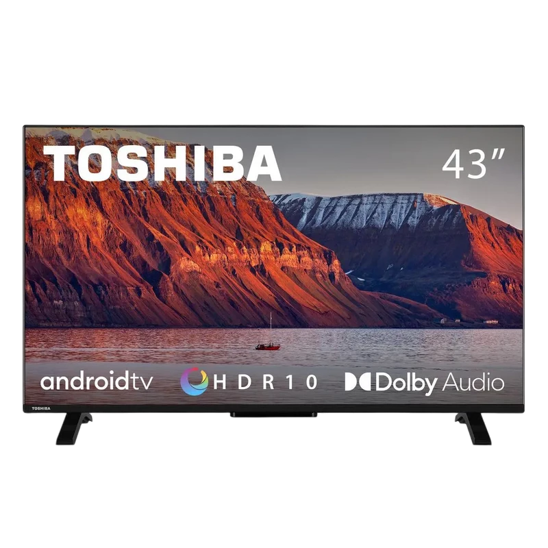 43" led smart телевизор toshiba 43la2363dg, 1920x1080 fhd, android tv, чёрный 6