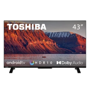 43" led smart телевизор toshiba 43la2363dg, 1920x1080 fhd, android tv, чёрный