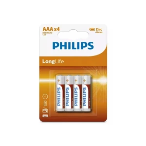 Pile electrice philips r03 longlife 1.5 v aaa Thumbnail 1
