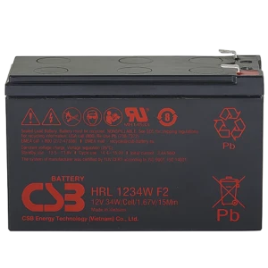 Аккумулятор для резервного питания csb hrl-1234wf2, 12в 9