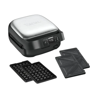 Сэндвичница tefal sw872bf0, чёрный | серебристый Thumbnail 2