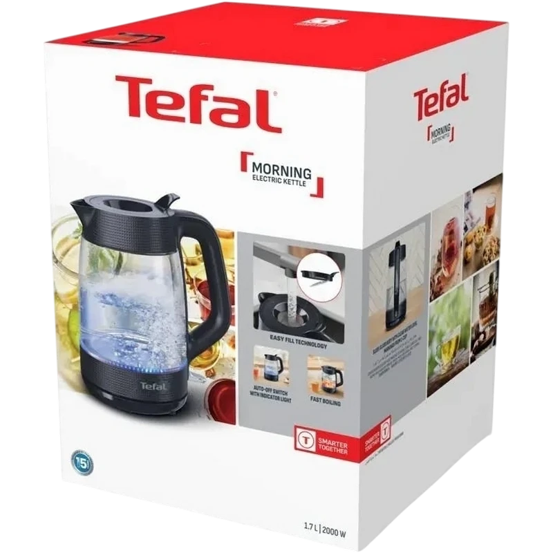 Электрочайник tefal ko2g08e0, чёрный 2