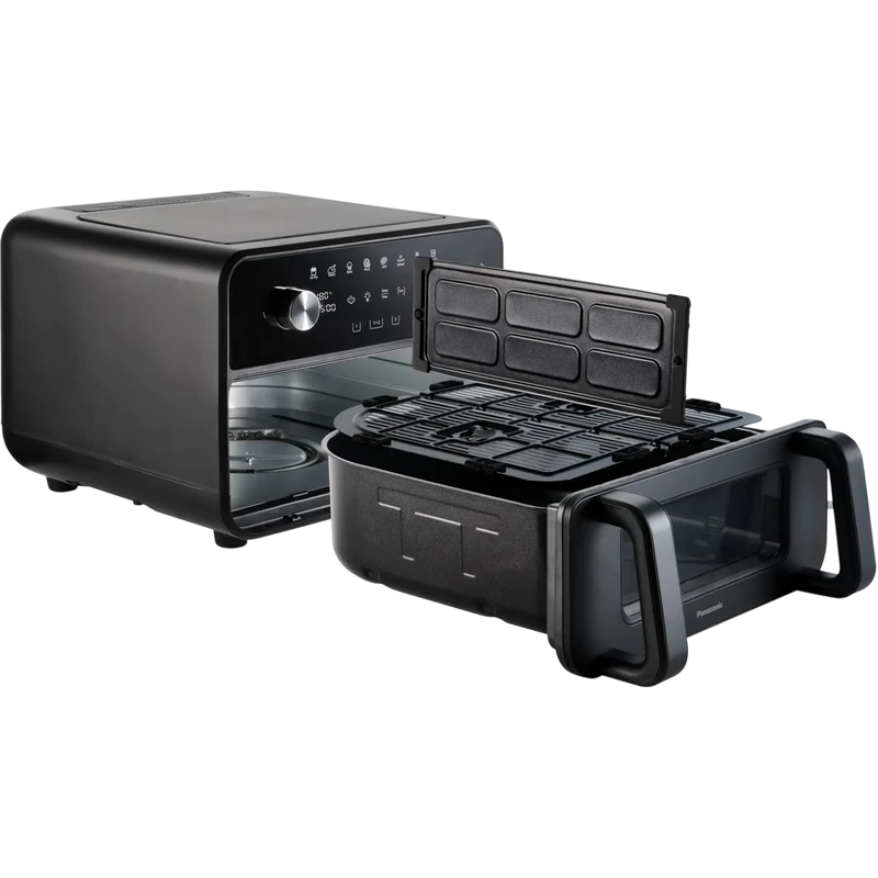 Friteuză cu aer cald panasonic flex nf-bc1000kxe, negru 10