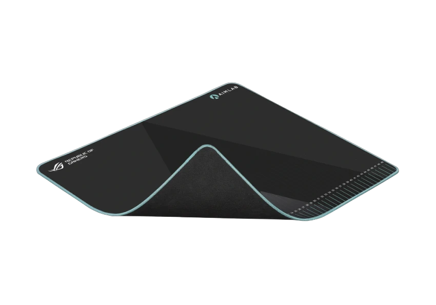 Игровой коврик для мыши asus rog hone ace aim lab edition, large, чёрный 6