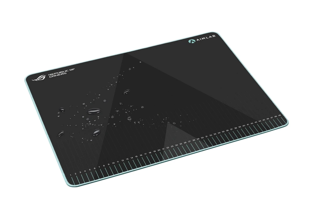 Игровой коврик для мыши asus rog hone ace aim lab edition, large, чёрный 3