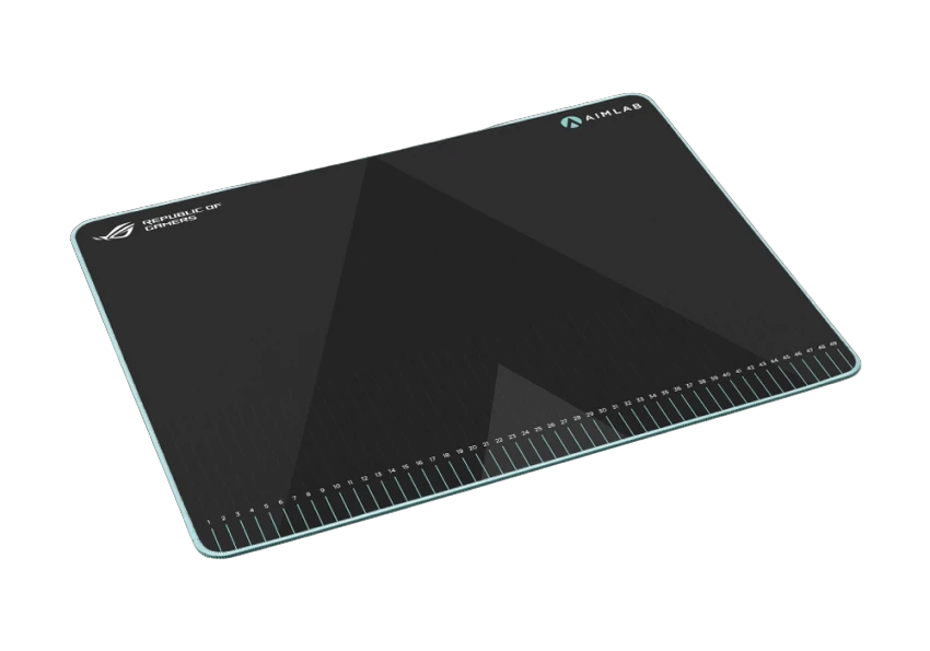 Игровой коврик для мыши asus rog hone ace aim lab edition, large, чёрный 6