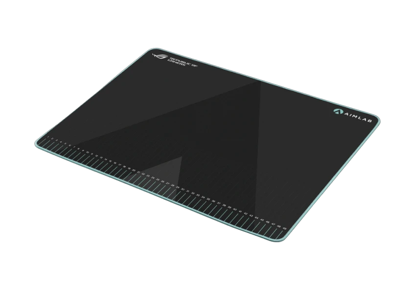 Игровой коврик для мыши asus rog hone ace aim lab edition, large, чёрный 10