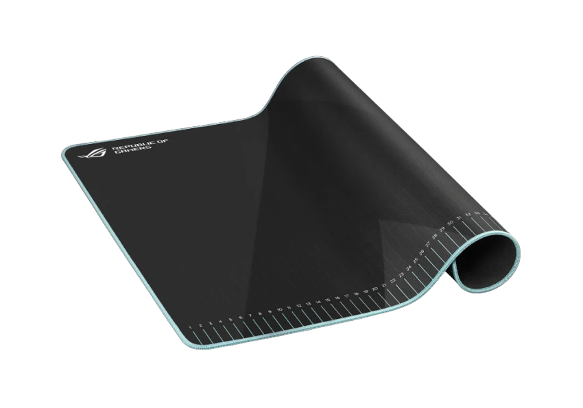 Игровой коврик для мыши asus rog hone ace aim lab edition, large, чёрный 9