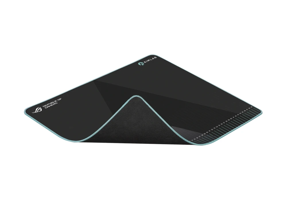 Игровой коврик для мыши asus rog hone ace aim lab edition, large, чёрный 2