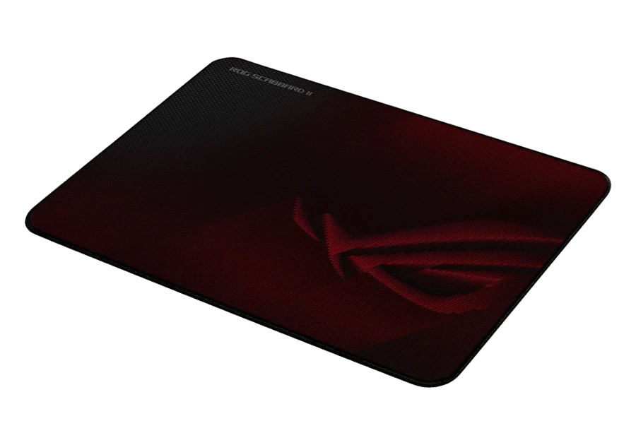 Игровой коврик для мыши asus rog scabbard ii, medium, бордовый 4