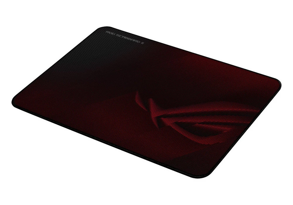 Игровой коврик для мыши asus rog scabbard ii, medium, бордовый 8