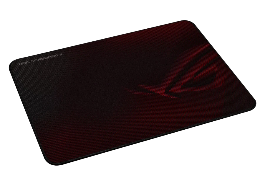 Игровой коврик для мыши asus rog scabbard ii, medium, бордовый 7