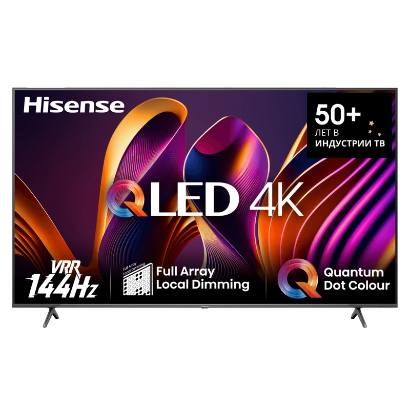 55" qled smart tv hisense 55e7nq pro, 3840x2160 4k uhd, vidaa u7.0, negru 2
