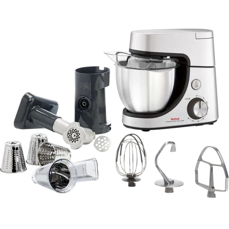Кухонный комбайн tefal qb512d38, нержавеющая сталь 3