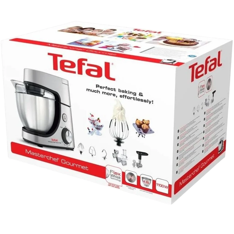 Кухонный комбайн tefal qb512d38, нержавеющая сталь 2