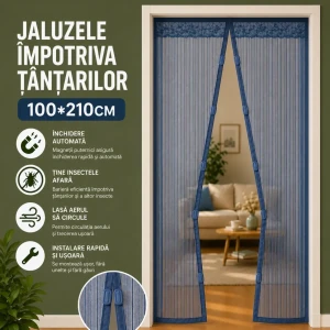 Jaluzele împotriva țânțarilor 100*210cm, albastru 3453-3 Thumbnail 2