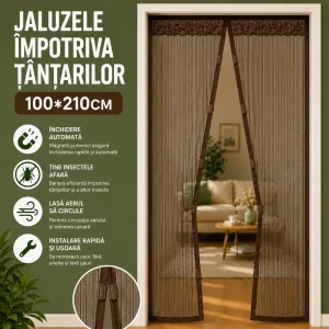 Jaluzele împotriva țânțarilor 100*210cm, cafeniu 3453-3 Thumbnail 1