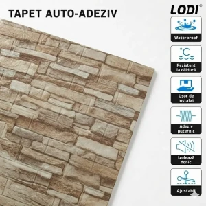 Placă tapet 3d tip caramidă – model cafeniu Thumbnail 2