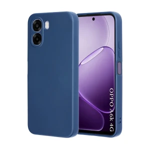 Woo case liquid silicone oppo a6k 4g, blue