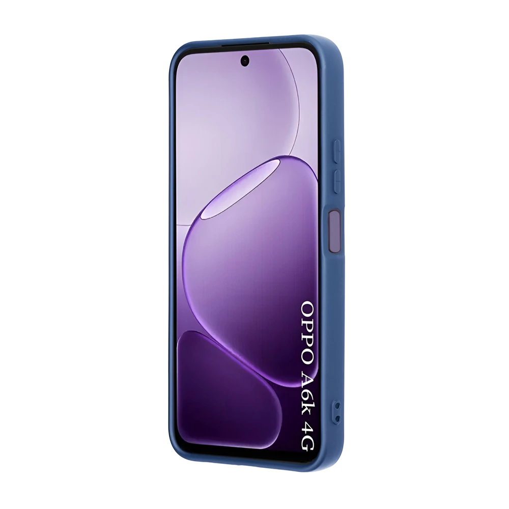 Чехол woo liquid silicone для oppo a6k 4g, синий 2