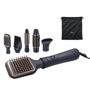 Uscător de păr-perie philips bha530/00, 1000w, negru
