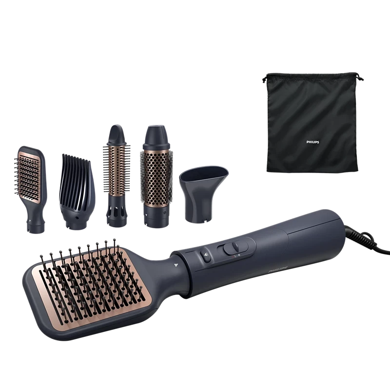 Фен-щётка philips bha530/00, 1000вт, чёрный 7