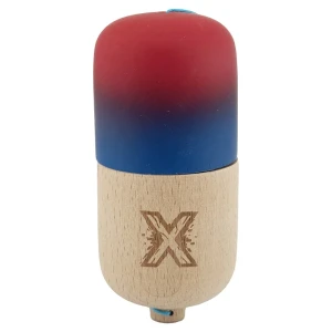 "kendama pill x original", profesională, ața 62/65 cm, 11 x 5 x 5 cm, gradient roșu-albastru