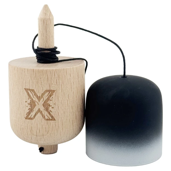 "kendama pill x original", profesională, ața 62/65 cm, 11 x 5 x 5 cm, gradient negru-alb 2