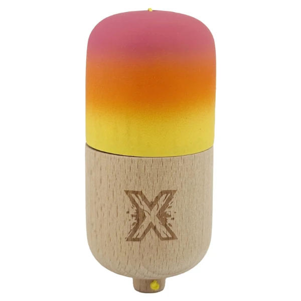 "kendama pill x original", profesională, ața 62/65 cm, 11 x 5 x 5 cm, gradient roz-portocaliu-galben 2