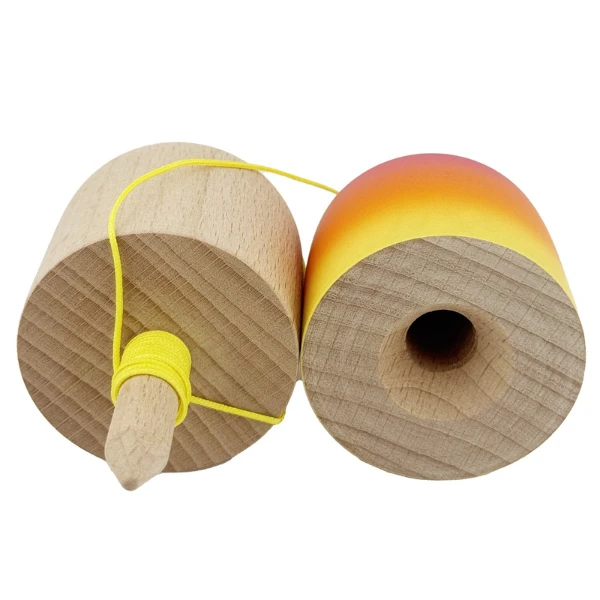 "kendama pill x original", profesională, ața 62/65 cm, 11 x 5 x 5 cm, gradient roz-portocaliu-galben 3