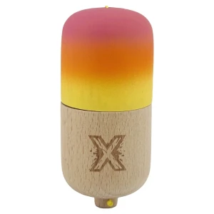 "kendama pill x original", profesională, ața 62/65 cm, 11 x 5 x 5 cm, gradient roz-portocaliu-galben