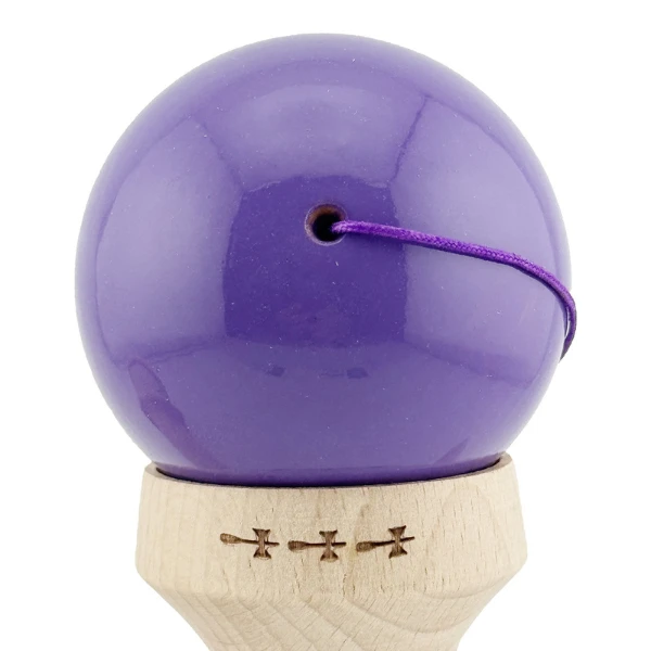 "kendama flippy x original rainbow", profesională, rulment metalic, ața 62/65 cm, ultra aderent, cupe mari, king size 7 х 6 х 18 cm, indigo-maro 9