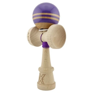 "kendama flippy x original rainbow", profesională, rulment metalic, ața 62/65 cm, ultra aderent, cupe mari, king size 7 х 6 х 18 cm, indigo-maro Thumbnail 11
