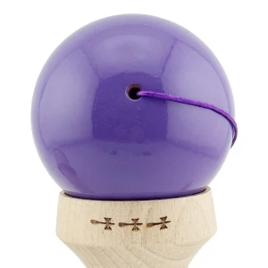 "kendama flippy x original rainbow", profesională, rulment metalic, ața 62/65 cm, ultra aderent, cupe mari, king size 7 х 6 х 18 cm, indigo-maro Thumbnail 9