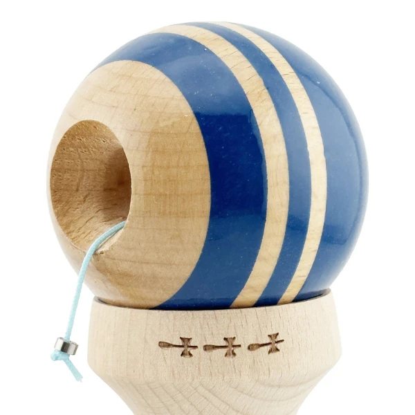 "kendama flippy x original rainbow", profesională, rulment metalic, ața 62/65 cm, ultra aderent, cupe mari, king size 7 х 6 х 18 cm, albastru-maro 7
