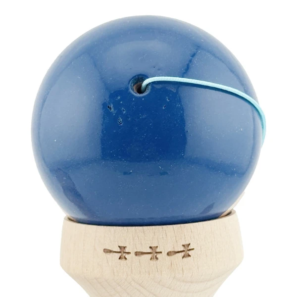 "kendama flippy x original rainbow", profesională, rulment metalic, ața 62/65 cm, ultra aderent, cupe mari, king size 7 х 6 х 18 cm, albastru-maro 9
