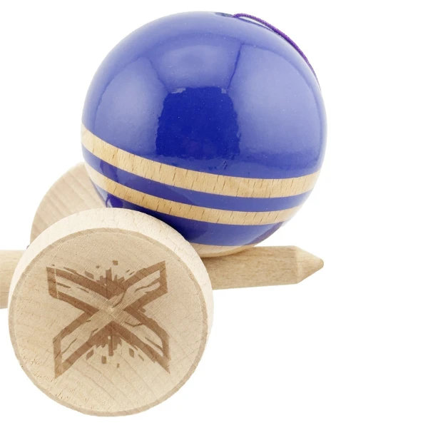 "kendama flippy x original rainbow", profesională, rulment metalic, ața 62/65 cm, ultra aderent, cupe mari, king size 7 х 6 х 18 cm, violet-maro 8