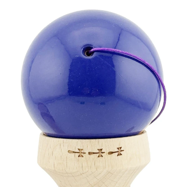 "kendama flippy x original rainbow", profesională, rulment metalic, ața 62/65 cm, ultra aderent, cupe mari, king size 7 х 6 х 18 cm, violet-maro 10