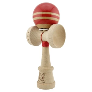 "kendama flippy x original rainbow", profesională, rulment metalic, ața 62/65 cm, ultra aderent, cupe mari, king size 7 х 6 х 18 cm, rosu-maro Thumbnail 10
